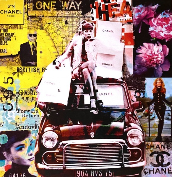 Chanel-Pop-Art-Bild-Marion-Duschletta-Collage-Chanel-Mini-2