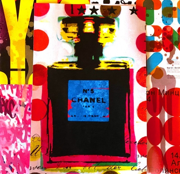 Chanel-Pop-Art-Bild-Marion-Duschletta-Collage-Chanel-Street-Art-1