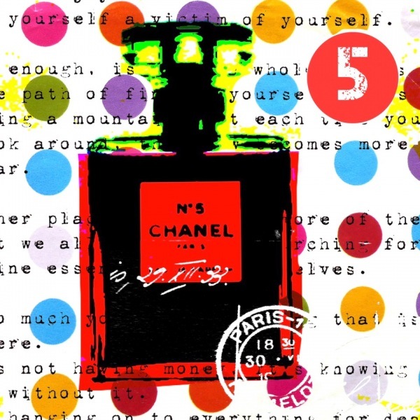 Chanel-Pop-Art-Bild-Marion-Duschletta-Collage-Chanel-Street-Art