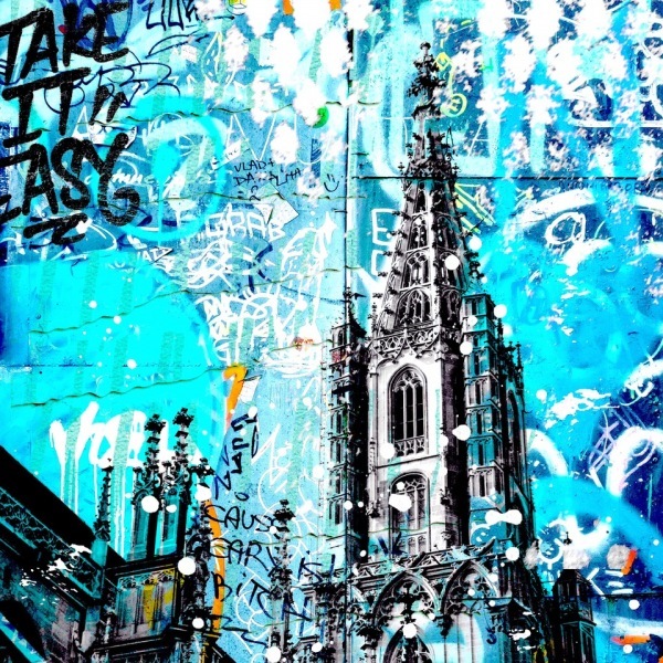Collage-Pop-Art-Bild-Collage-Marion-Duschletta-Schweiz-Bern-Muenster