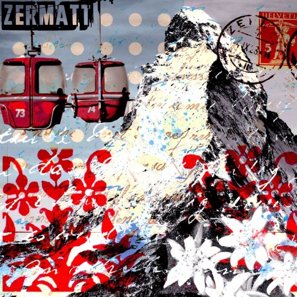 Pop-Art-Bild-Collage-Marion-Duschletta-Schweiz-Matterhorn8