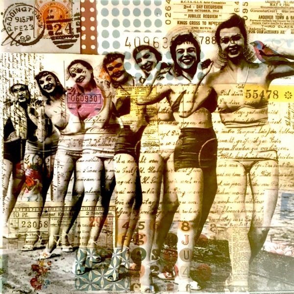 VBmarion-duschletta-bild-collage-pop-art-ladies-im-badeanzug-und-hueten