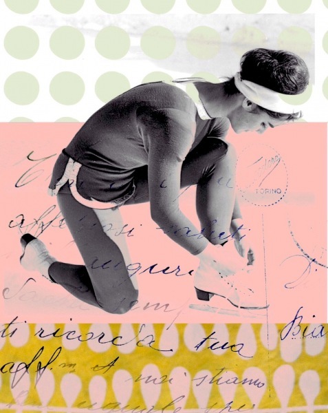 marion-duschldetta-bild-pop-art-collage-vintage-times-eiskunstlauf-rosa