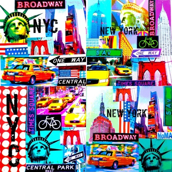 1NYC-Collage-Bild-Pop-Art-Marion-Duschletta-NYC9-New-York