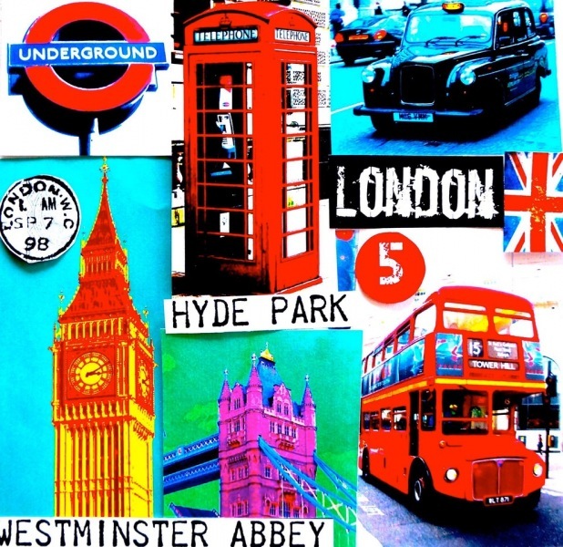 London-Collage-Bild-Pop-Art-Marion-Duschletta-London