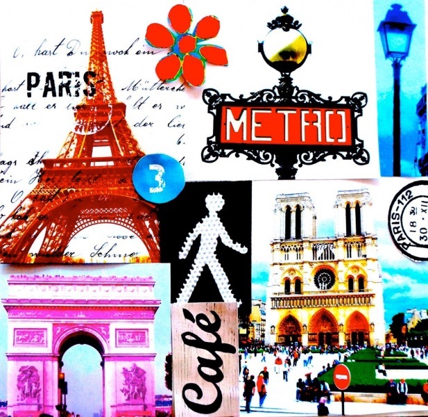 Paris-Collage-Bild-Pop-Art-Marion-Duschletta-Paris1