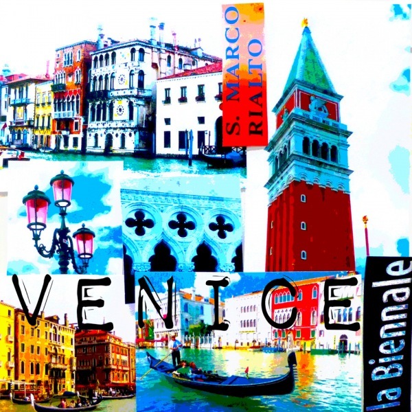 Venedig-Collage-Bild-Pop-Art-Marion-Duschletta-Venedig2